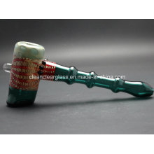 Wholesale Beautiful Colored Hammer Glass Pipe Hand Pipe Bubbler